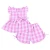 Import baby+clothing+sets kids clothes outfit wholesale clothing fabric seersucker boutique girls outfits little girl outfit sets from China