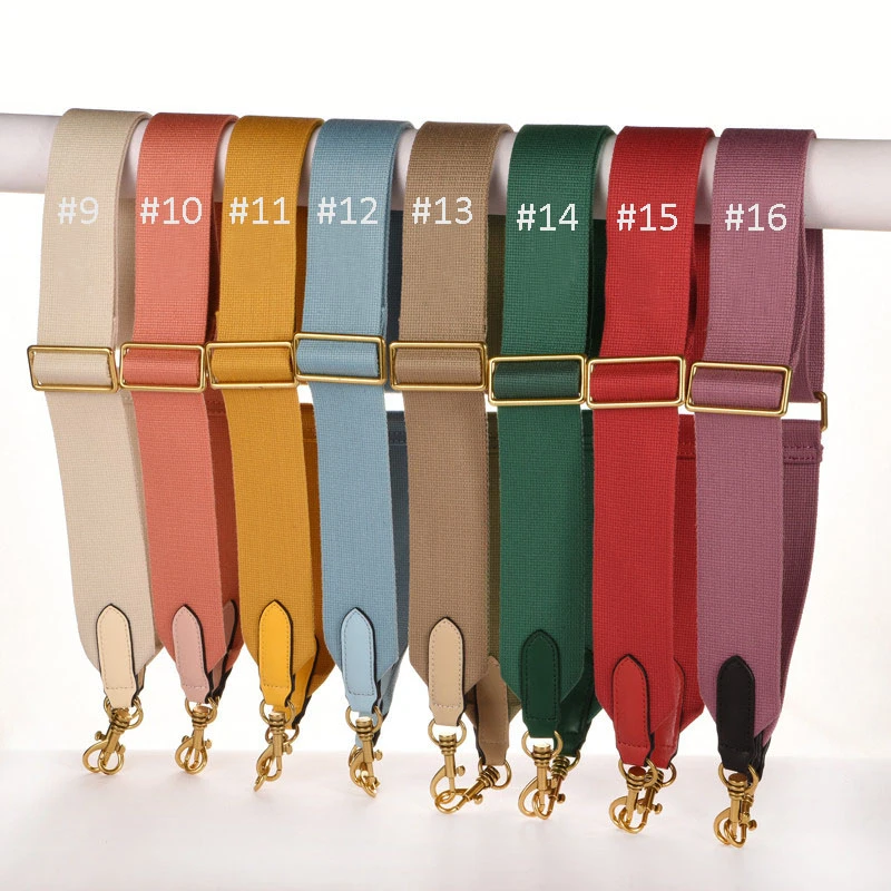 Bag Straps New Arrivel Solid Color High Quality Hardware Adjustable Handbag Shoulder Strap Belt 50MM Wide