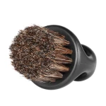 Barbershop Beauty Salon Tools Cleaning Care Face Black ABS Handle Soft Boar Bristle Barber Finger Beard Brush