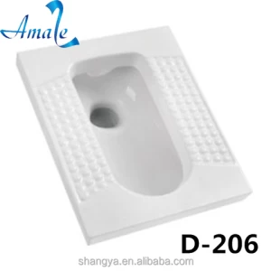 Bathroom squatting pan construction materials squat pan toilet with cheap price