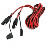 Battery Alligator Clip to SAE Connector 16 Gauge 2 Pin Cord Quick Disconnect Cable