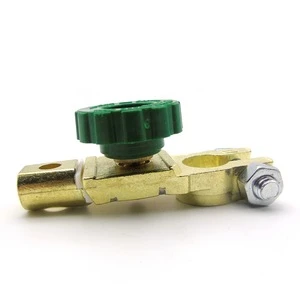 Battery Disconnect Switch Battery Terminal Link Switch Isolator with Green Knob 12V or 24V Car Truck Boat Vehicles