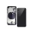 Battery Door Cover Complete Full Housing Assembly with Small Parts for iphone x battery housing assembly Black