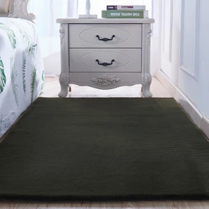Bedroom Extra Soft Silky Smooth Shaggy Synthetic Fur Rug Fluffy Carpet