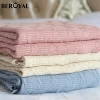 Beroyal  China supplier Knitted acrylic wool throw blanket soft warm blanket for picnic