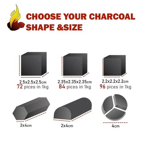 Best Quality  Coconut Shell Charcoal Red Coco from Indonesia for Barbeque