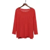 Best Selling Ripple chinky knit Swallow gird  Tops Lady sweater