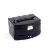 Bey Berk Ariana Two level Black Leather wood Jewelry box case