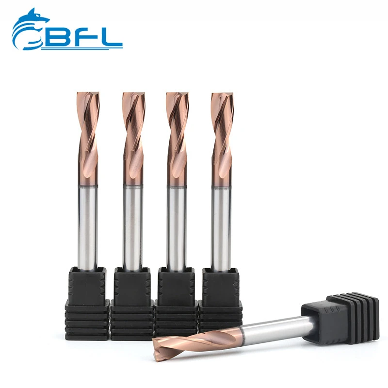 BFL Tungsten Solid Carbide 2 flutes Flat End Drill with coating