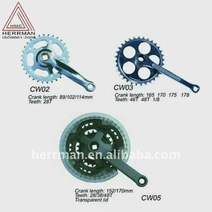 Bicycle chainwheel and crank
