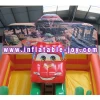 big factory direct sell inflatable slide with car decoration cheap car inflatable dry slide for children and adults