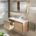 Black without handle bathroom cabinet sets furniture modern