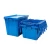 Import blue nilkamal stackable shipping logistic plastic crate wholesale price moving storage pallet box turnover with lid manufacturer from China