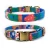 Import Bohemian style multicolor pet collar canvas leash adjustable dog collar from China