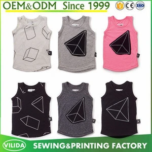 boy&#039;s summer children sleeveless vest cotton printing tank top