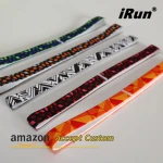 Breathable Moisture Soft Slim Elastic Sweatband - Lycra Headband for Sports Fitness - Durable Hairband - Accept Custom