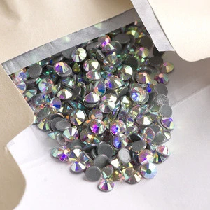 Bulk Rhinestones Wholesale Crystal ab Color hot fix Rhinestone hotfix rhinestone  beads