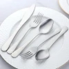 Buyerstar Bulk 1010 Stainless Steel Knife Fork and Spoon Matte Silver Flatware Sets Home Wedding Cutlery Set