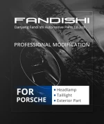 Car Accessories Light Kit headlamp housing black back base headlight lens cover For Porsche 718-2023