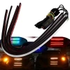 Car Front Grill Sequential Running Led Decoration Light 4pcs Flexible Strip With 5050 36 smd RGB Led Net Light
