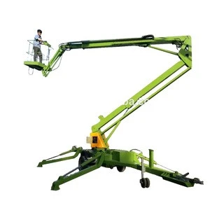 CE, ISO9001  8m Best Price outdoor trailer aerial boom lift towable man lift for sale