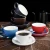 Import ceramic coffee  Wholesale Handmade Porcelain Coffee Ceramic Cup with  Saucer from China