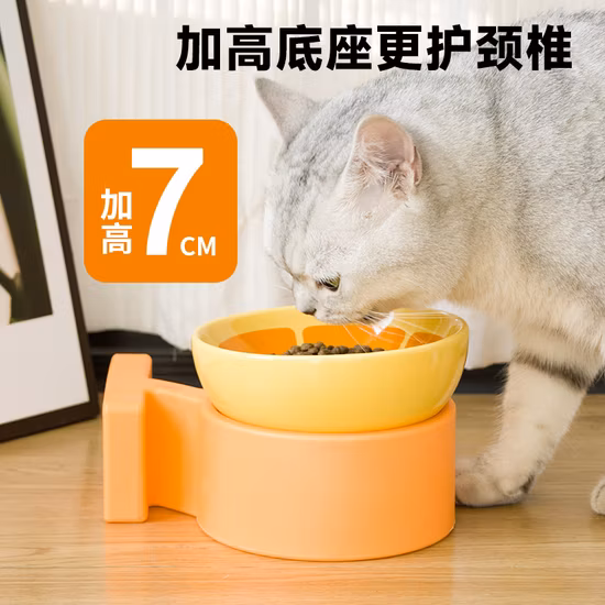 Ceramic Creative Orange Cat Bowl
