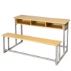 Cheap Double School Combined  Desk and Bench