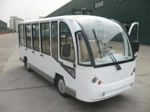cheap electric car price 14 seats electric bus with hard door