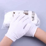 Cheap Industrial Breathable White Cotton Work Safety Glove