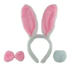 Children&#39;s day girl costume festival performances pink rabbit princess skirt show three-piece suit rabbit ear