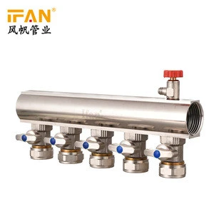 China Brass Manifolds HVAC heating system PEX Manifold for floor heating system