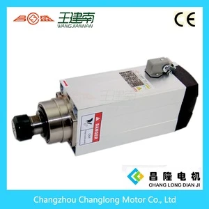 China CNC router spindle 6kw square air cooled electric spindle motor