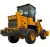 Import China earth-moving  construction machinery 2 ton mini wheel loader front end loader with V snow blade from China