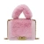 Import China factory price trendy fashion fur single shoulder women bags luxury plush chain handbag from China