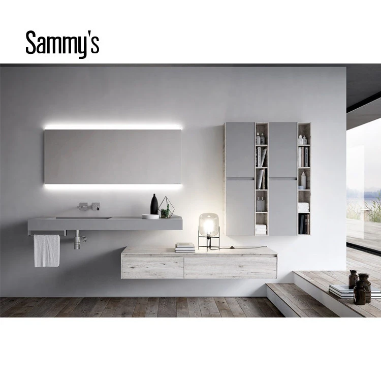 China factory Sammys wholesale waterproof bathroom vanity cabinet with led mirror lights