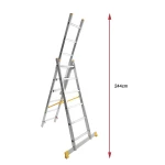 China Multi Purpose 3.5m Aluminum Step Telescopic Extension Aluminum Ladder 12 Meter