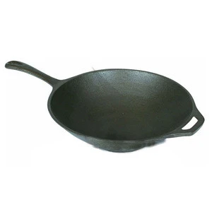 China supplier high quality cast iron wok