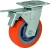 Import china supplier top plate red industrial pu caster from China