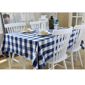 China suppliers custom high quality 55% cotton 45% linen printing Table cloth with your logo design