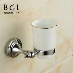 China Wenzhou top manufacturer bathroom accessories cup brass items most selling products toothbrush holder