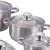 Import Chinese Imports Wholesale Stainless Steel 12 Pcs Kitchen Pots And Pans Cookware Sets from China
