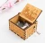Import Christmas gifts harry potter music box hand crank wooden music box from China