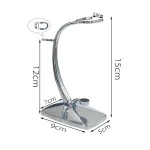 Chrome Steel Shaving Brush Razor bowl Stand Holder Men's Shaving Set double edge safety razor stand shaving brush
