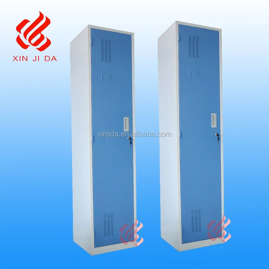 Classic series dormitory furniture double metal clothes locker with hook