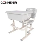 Classroom Furniture Single Metal Plastic Adjustable Height Student Desk and Chair
