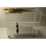 Clear acrylic restaurant trolley LZ1401241165