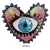 Import Clothing girls diy embroidery Hearts on patch cute Heart patches for clothes stickers fabric sequin patch evil eyes from China