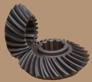 CNC machined stainless steel conical spiral toothed straight bevel gears 90degree