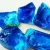 Import cobalt blue wholesale slag glass rock for garden from China